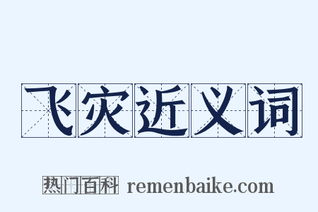 飞灾近义词是什么意思的图片